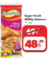 SUPER FRESH MİLFÖY HAMURU 1 KG SUPER FRESH MİLFÖY HAMURU 1 KG